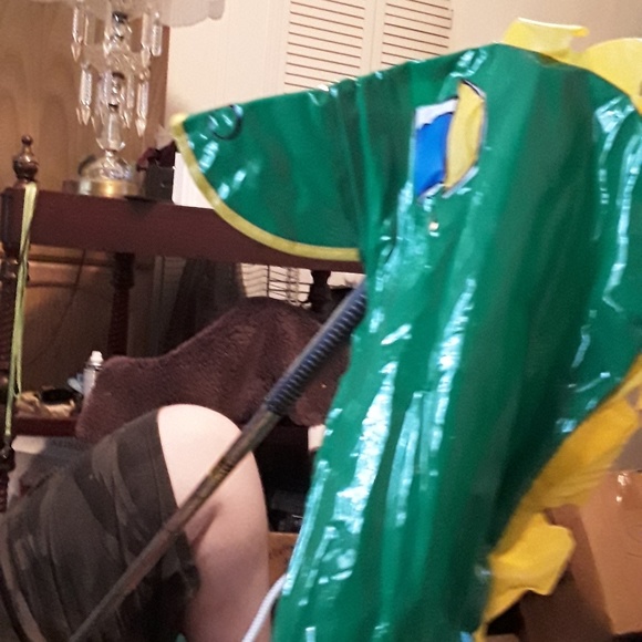 Childs Dinosaur Rain Poncho - Picture 2 of 3